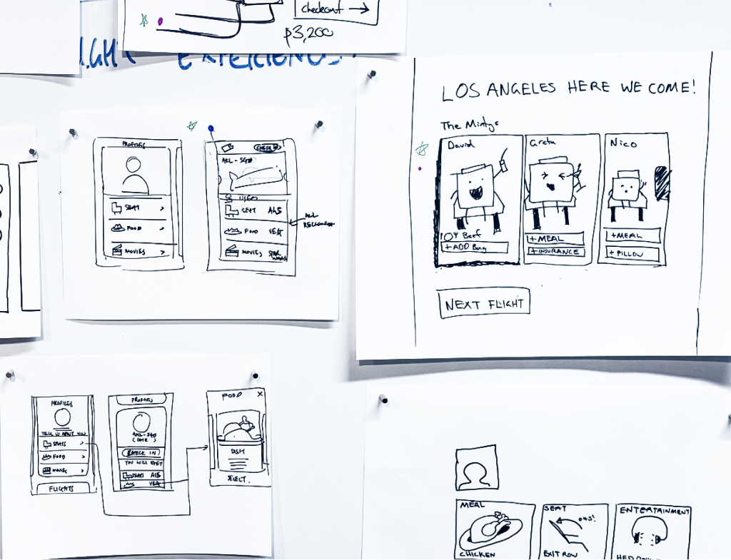 Feature wireframes
