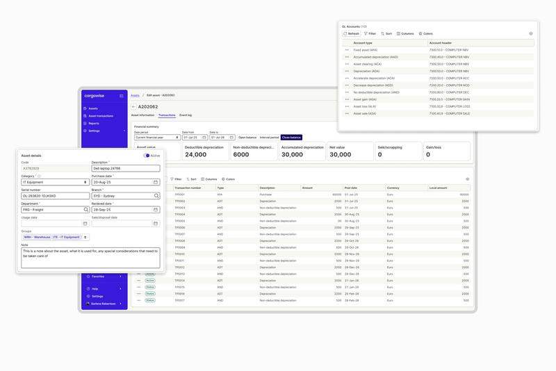 Asset management UI